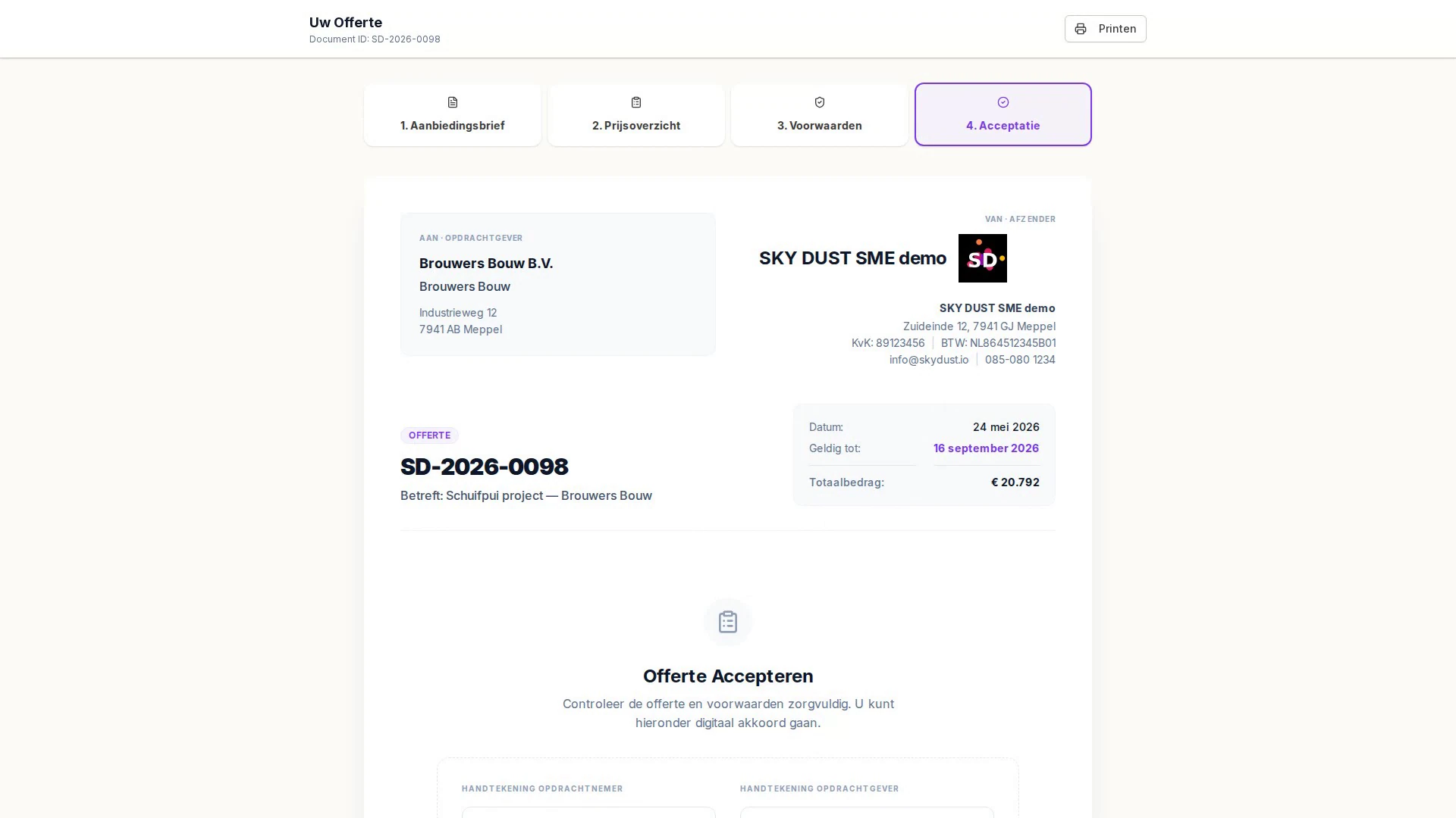 Offertes & betalingen
